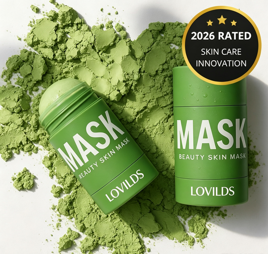 LOVILDS™ Green Tea Deep Cleanse Mask Stick – Pore Minimizing Blackhead Remover with Natural Green Tea Extract, Oil Control & Gentle Cleansing for All Skin Types