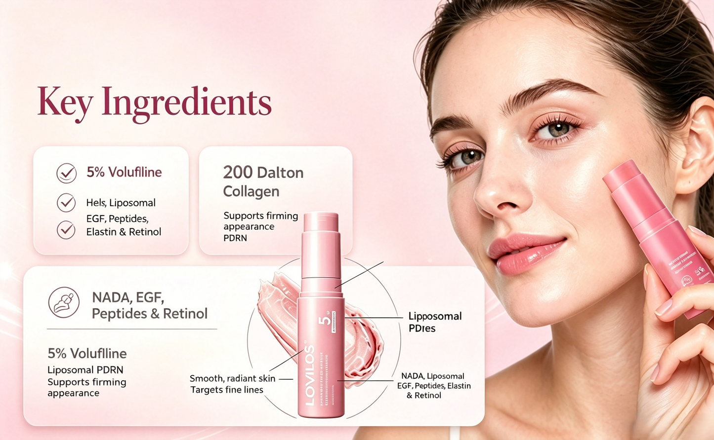 LOVILDS™ Pink Collagen Volume Multi Balm