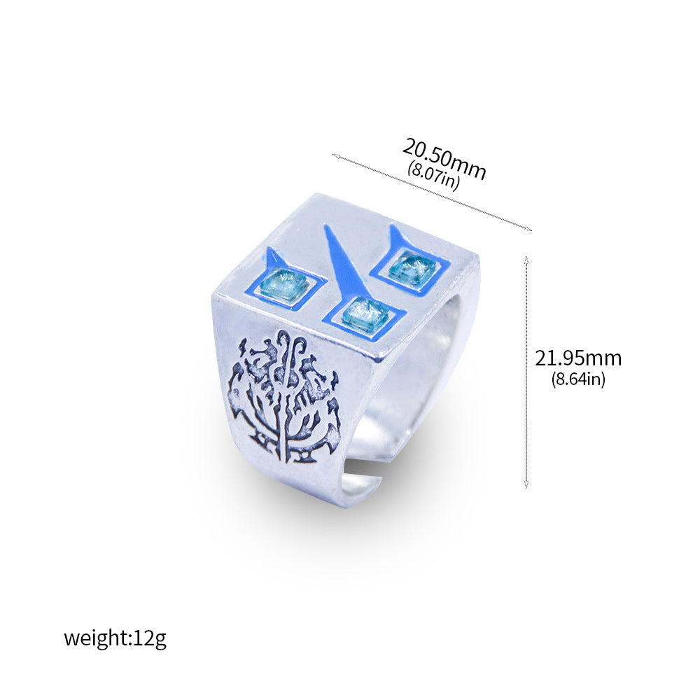 Anime Merchandise OVERLORD King of the Undead Ainz Ooal Gown Style Ring Ultra Rare Item Meteor Ring